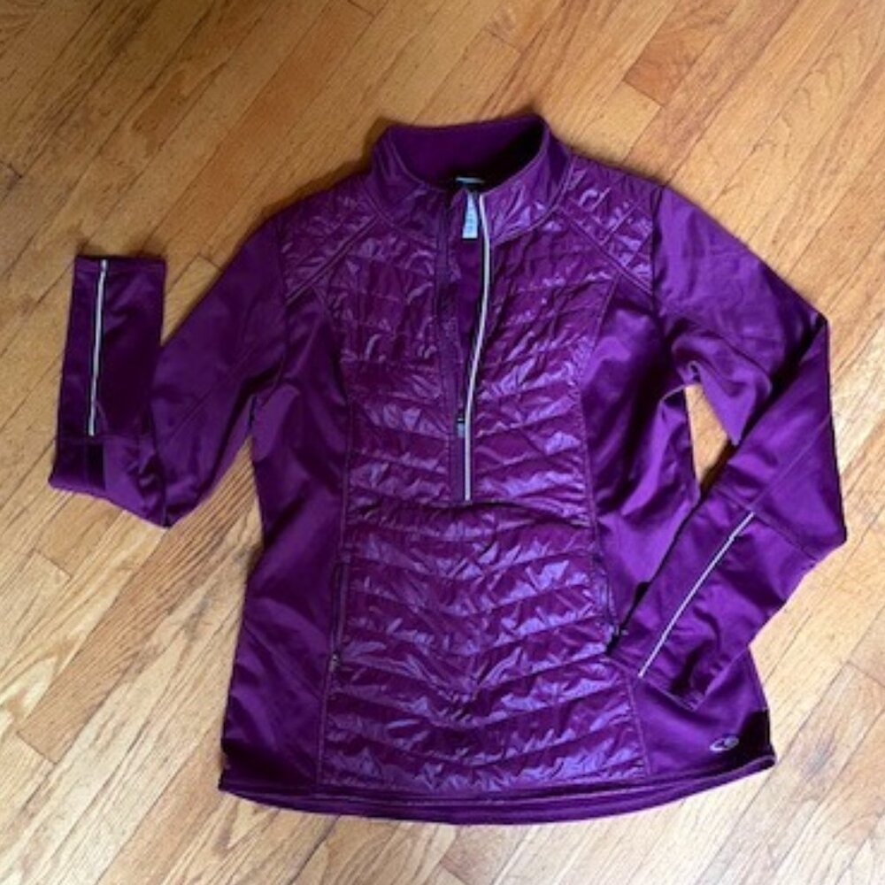 Quarter Zip Quilted Athletic Pullover